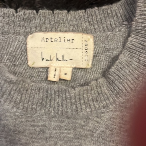 NICOLE MILLER ATELIER CASHMERE SWEATER - Picture 2 of 3